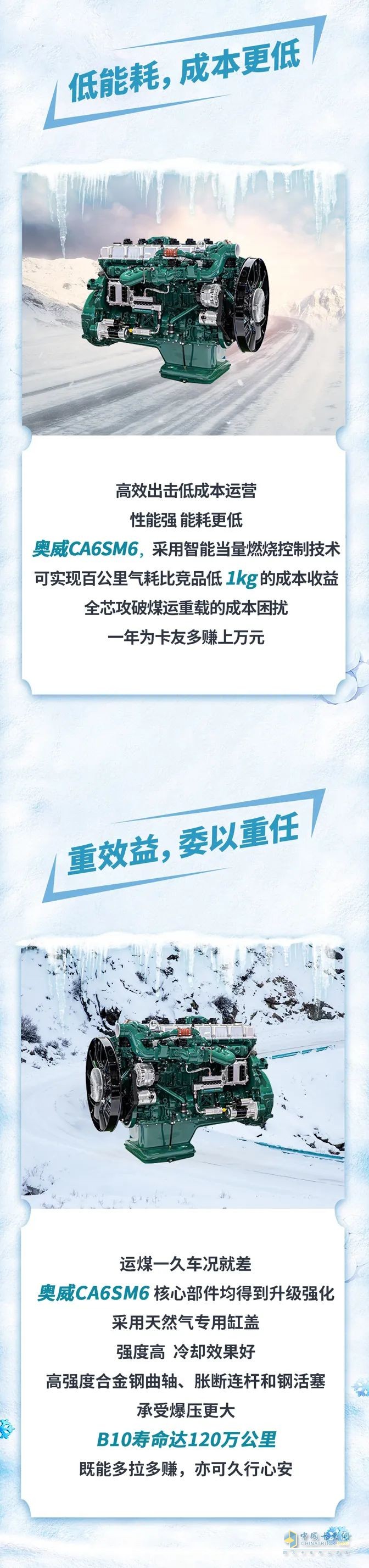 奧威CA6SM6助力冬季溫暖，勇闖黑金之路