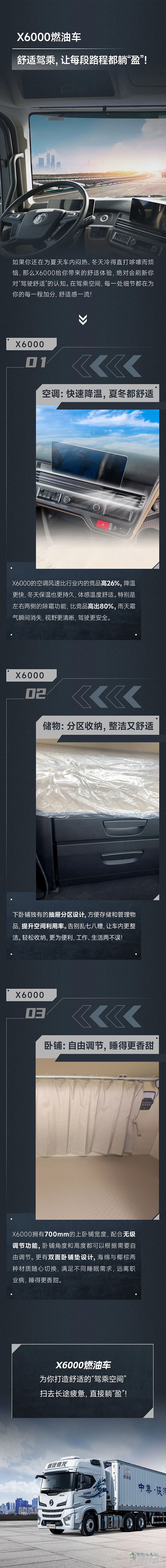 陜汽德龍X6000燃油車：舒適駕乘，讓每段路程都躺“盈”！