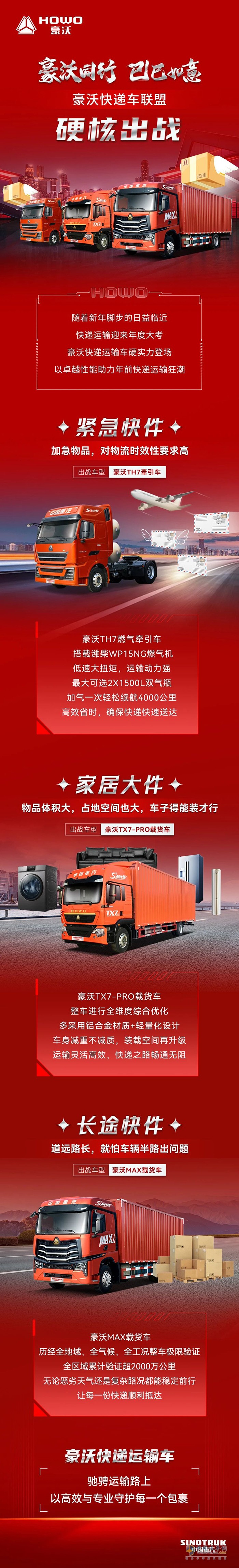 豪沃同行 巳巳如意 豪沃快遞車聯(lián)盟，硬核出戰(zhàn)