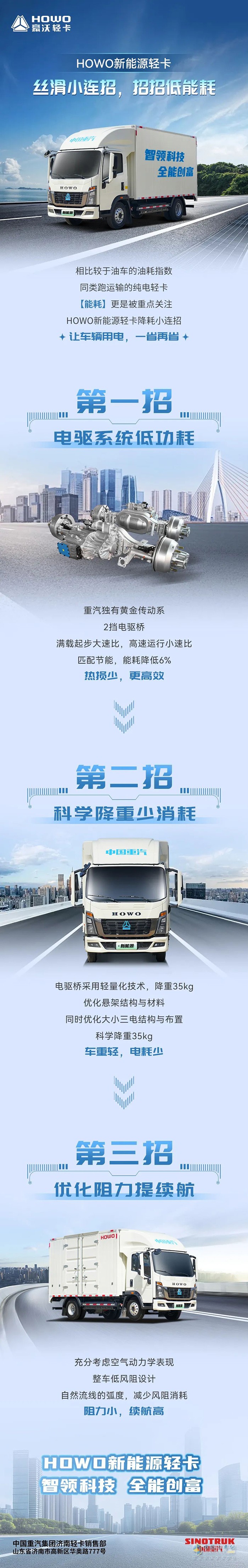 中國重汽HOWO新能源輕卡：絲滑小連招，招招低能耗!