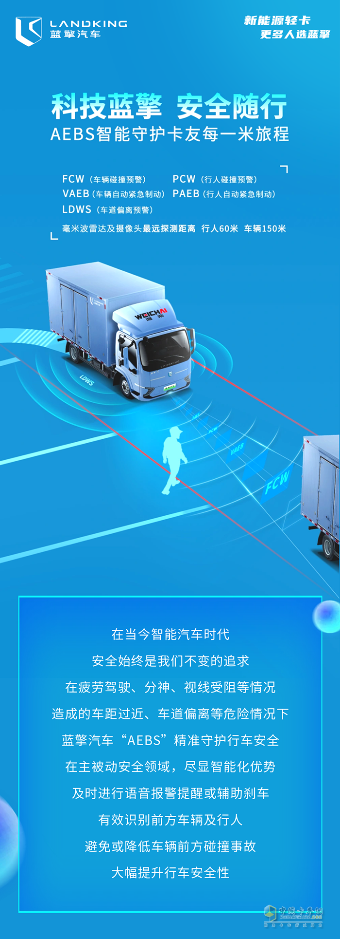 一圖讀懂濰柴藍擎AEBS：智能防碰撞，守護行車安全