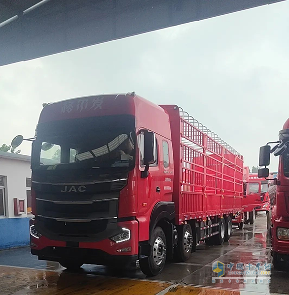 綠通運(yùn)輸包致富！江淮格爾發(fā)8×4載貨車大“鮮”身手！