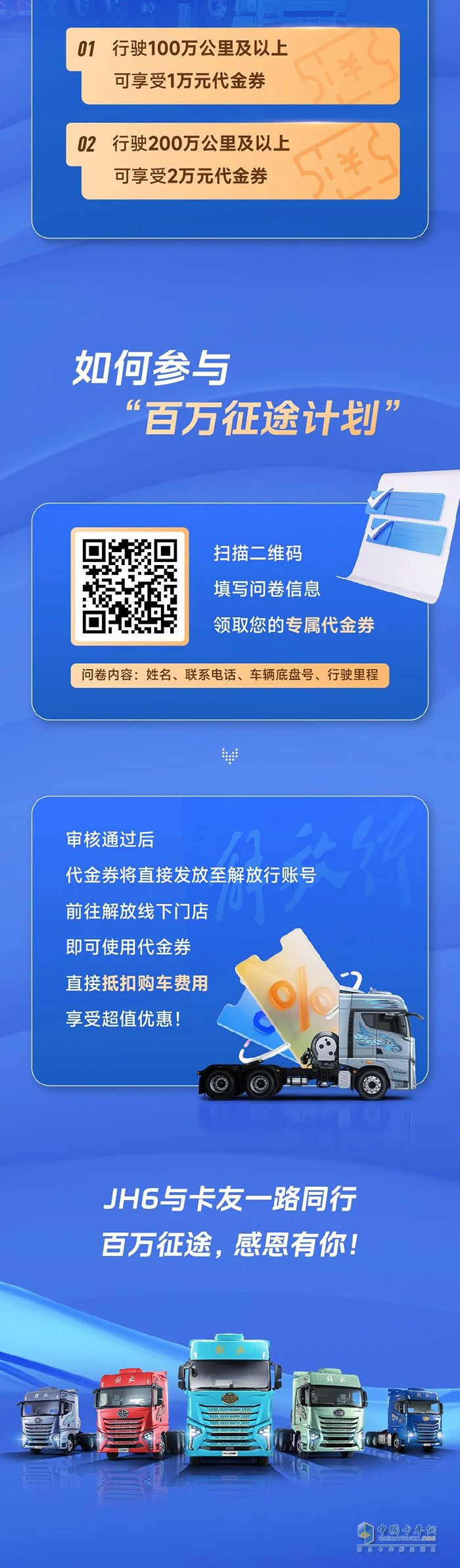 解放青汽JH6老車主有福了！跑夠里程換新車，最高省2萬！