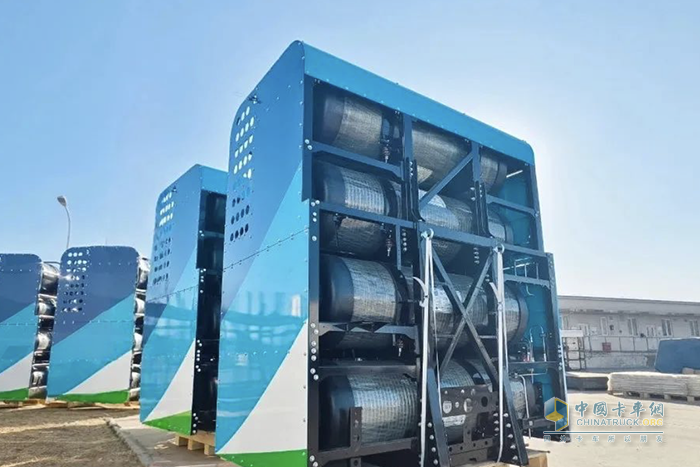 國內(nèi)首批！榮程新能100輛200KW氫能重卡下線