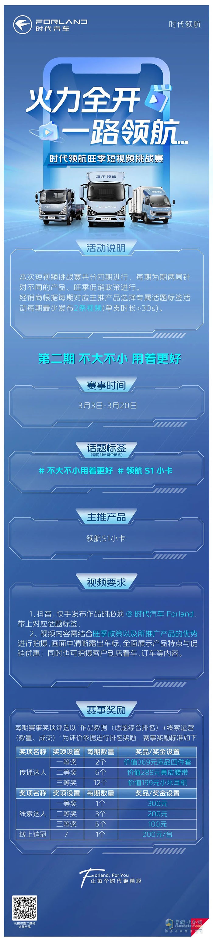 火力全開，一路領(lǐng)航—時代領(lǐng)航旺季短視頻挑戰(zhàn)賽開始啦