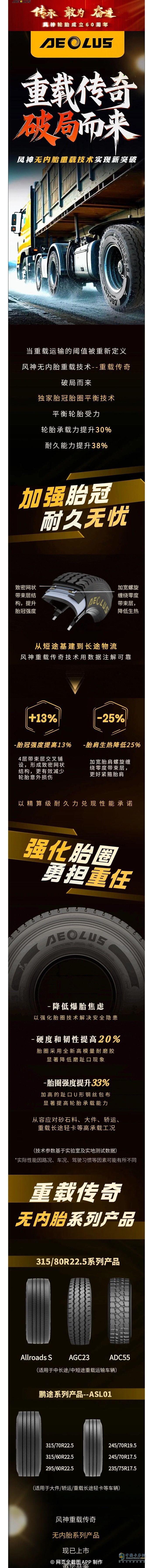 重載傳奇?破局而來 風神無內(nèi)胎重載技術(shù)實現(xiàn)新突破