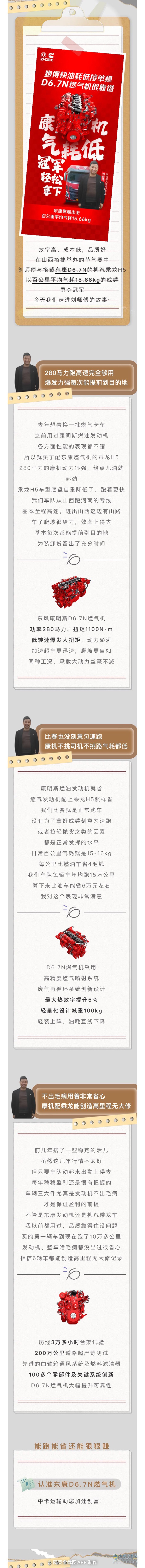 劉師傅攜手配套東康D6.7N的乘龍H5輕松拿下節(jié)氣冠軍