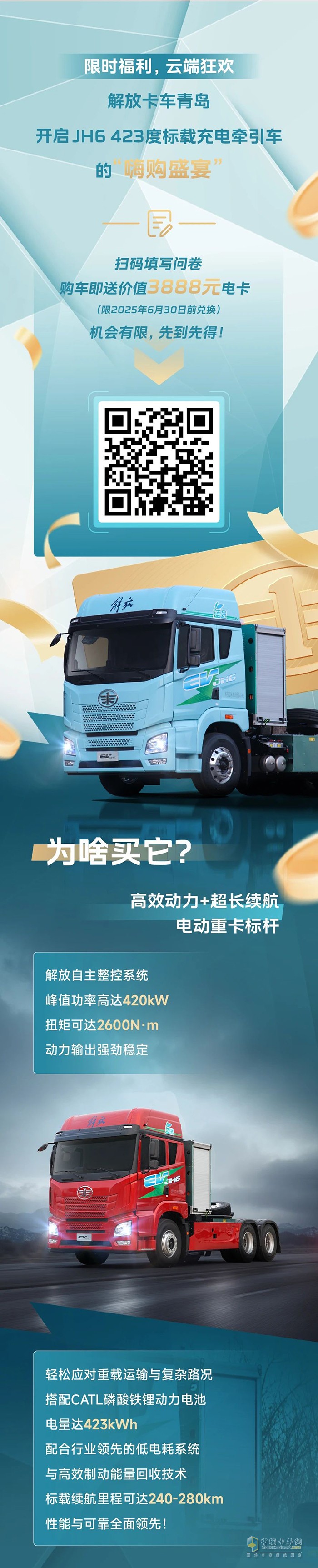 優(yōu)惠登場！購解放新能源JH6，享限時(shí)補(bǔ)貼