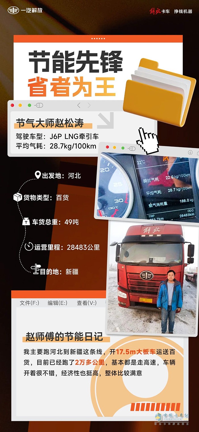 解放J6P燃?xì)鉅恳?，讓?jié)氣變成常規(guī)操作！
