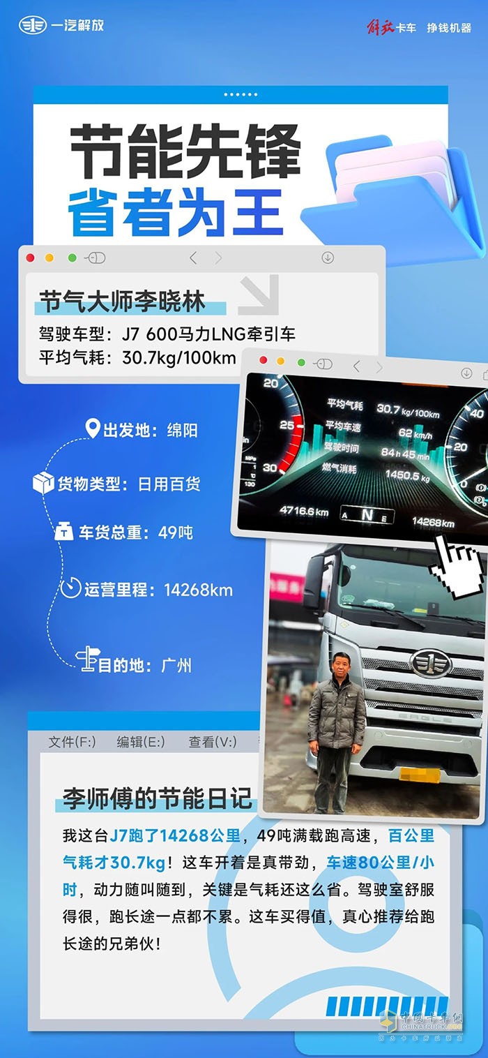 省氣又給力，一汽解放J7真香！