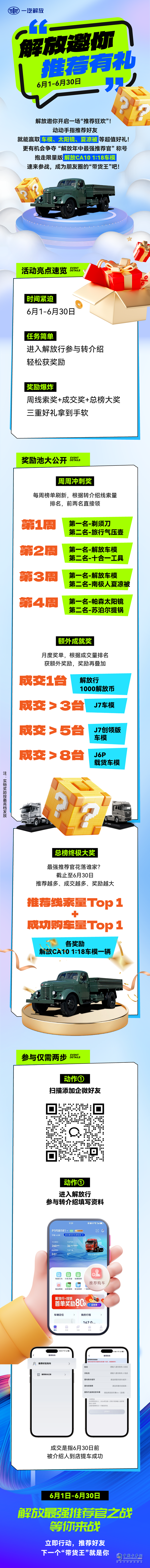 成為解放“帶貨王”，車模等好禮拿到手軟！