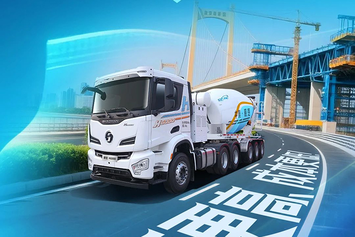 中集·陜汽一體化混動牽引攪拌車效率更高、成本更低！