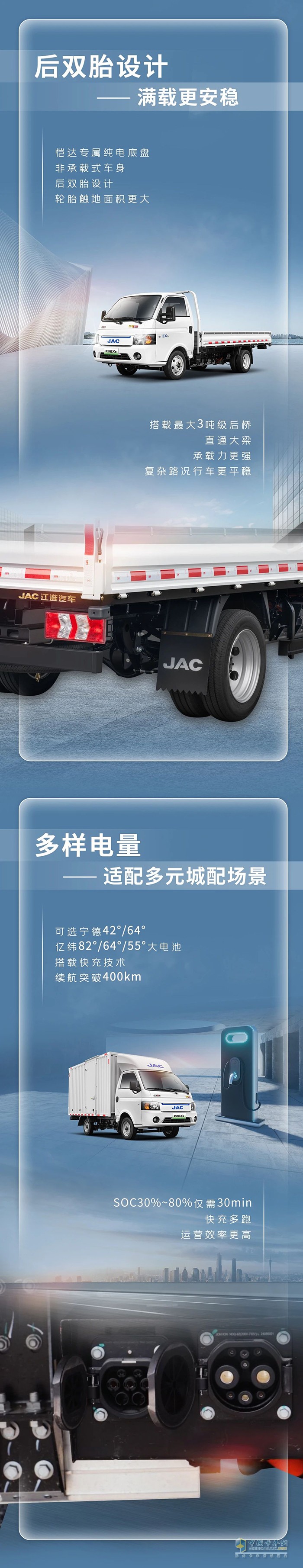 江淮愷達EX6，中國后雙胎新能源小卡王中王