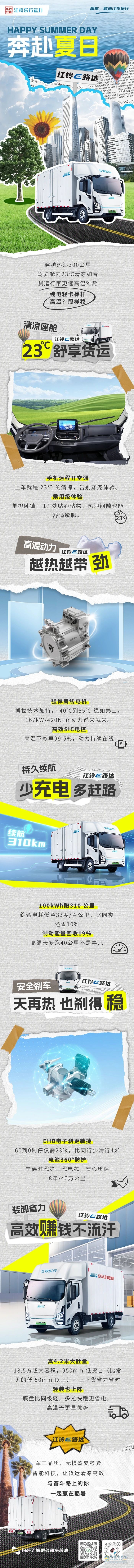 江鈴E路達：穿越熱浪300公里，駕駛艙內23℃