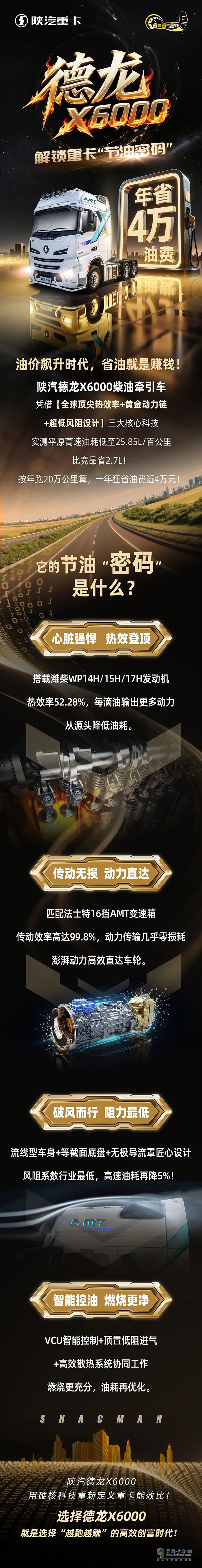 年省4萬油費(fèi)！德龍X6000解鎖重卡“節(jié)油密碼”