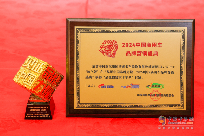 中國重汽榮膺2024中國商用車品牌營銷盛典三項(xiàng)大獎(jiǎng) 強(qiáng)勁實(shí)力再獲行業(yè)認(rèn)可