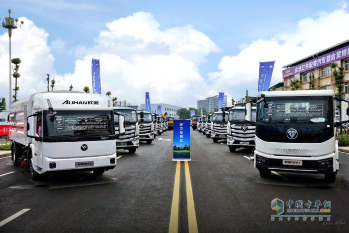 50余輛福田歐曼專用車集結(jié)，歐曼銀河3高效運(yùn)營(yíng)價(jià)值之旅抵達(dá)隨州