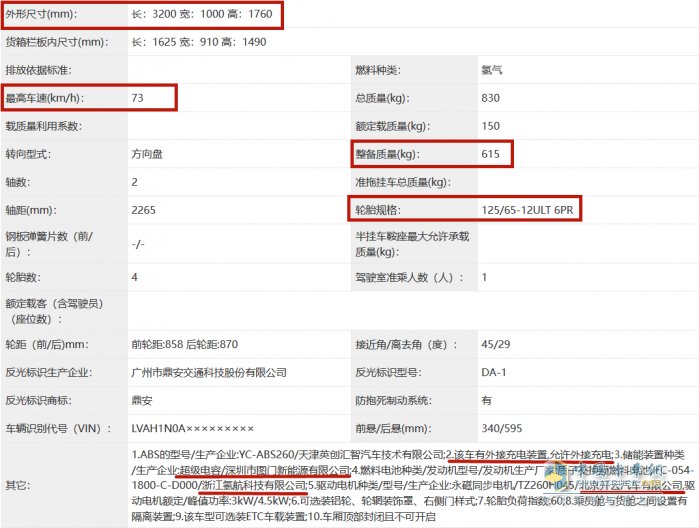 在最新一批工信部公告中，記者發(fā)現(xiàn)了來(lái)自福田汽車(chē)的一輛“萌寵”型燃料電池廂式運(yùn)輸車(chē)。