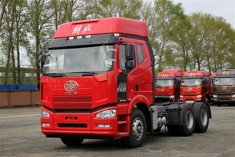 一汽解放 J6P重卡 390馬力 6X2 國四牽引車(烏羅松紅)(CA4250P66K24T3XE4)