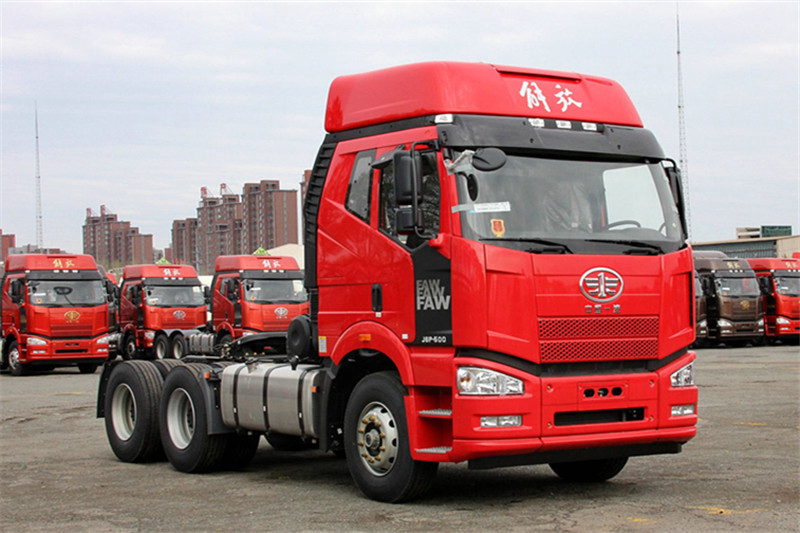 一汽解放 J6P重卡 390馬力 6X2 國四牽引車(烏羅松紅)(CA4250P66K24T3XE4)