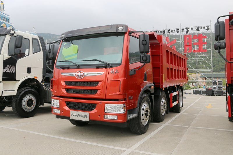 一汽解放青汽 龍V 窄橋版 220馬力 6X2 5.2米 國五自卸車