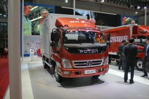 福田 奧鈴CTX中卡 170馬力 4X2 6.75米 國(guó)五排半廂式載貨車(BJ5149XXY-F3)