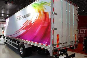 慶鈴 五十鈴巨咖 350馬力 4X2 9.6米 國(guó)五廂式載貨車(QL5080XXYU1VDR)