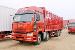 一汽解放 J6P 420馬力 8X4 9.5米 國(guó)六 倉柵式載貨車(CA5310CCYP66K24L7T4E6)