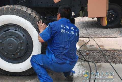 北奔保障國慶用車服務人員忙碌中