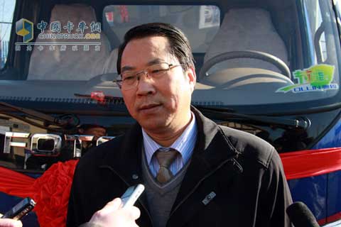 福田汽車奧鈴品牌總經(jīng)理、營(yíng)銷公司副總經(jīng)理趙建民接受采訪