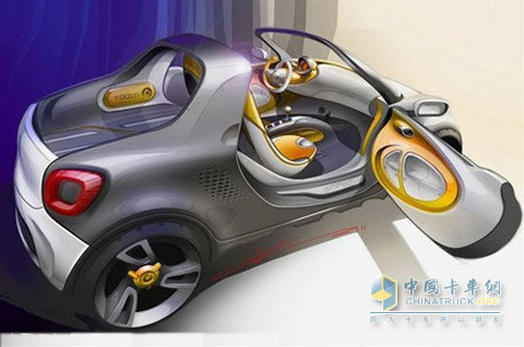 奔馳smart小型電動皮卡