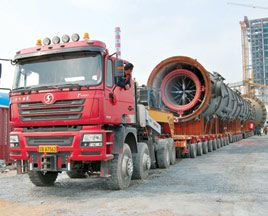 陜汽8*8大件牽引車(chē)山西大同綻放光芒